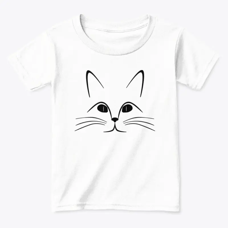 T-shirt face cat